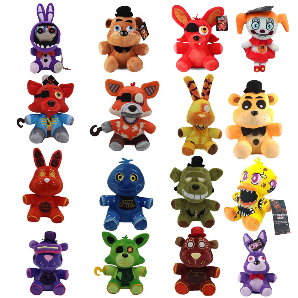 New 18 CM FNAF Freddy's Plush Toy Stuffed & Plush Animals Bear Rabbit Game Fnaf Plush Toys Birthday Christmas For Kids Toy Gi