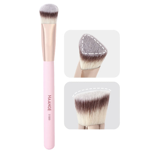 Under Eye Concealer Brush – Triangle Foundation Brush for Liquid & Cream Blending