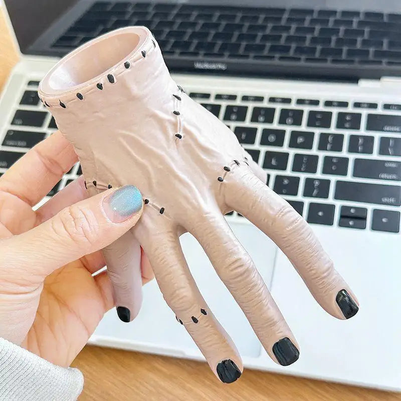 Scary Horror Palm Sculpture – Halloween Desk Pen Holder & Succulent Planter Ornament (2 Styles)