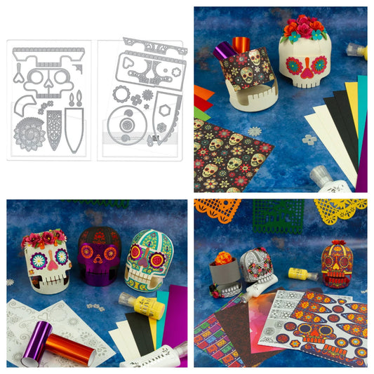 Halloween Metal Cutting Dies – Sugar Skull & Spooky DIY Scrapbooking Die Cut Molds