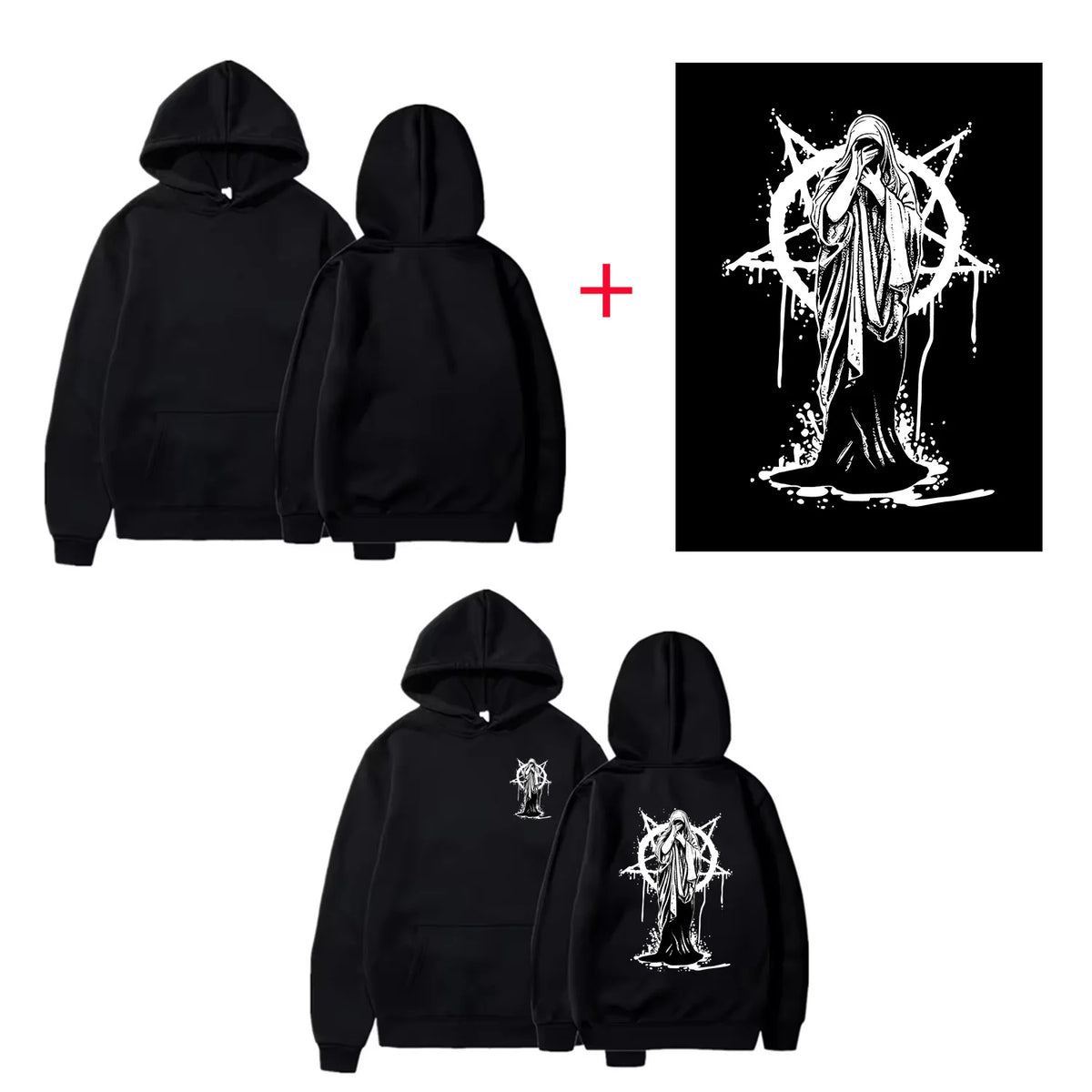 DIY Custom Your Brand LOGO Men Women Casual Hoodie Top Solid Color Pullover Street Personality Sweatshirt Custom Gifts