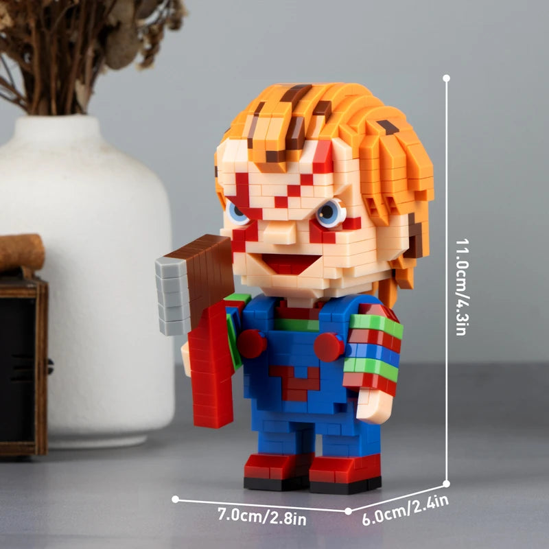 Halloween Horror Building Block Assembly Set – Death, Clown & Haunted Scene Models