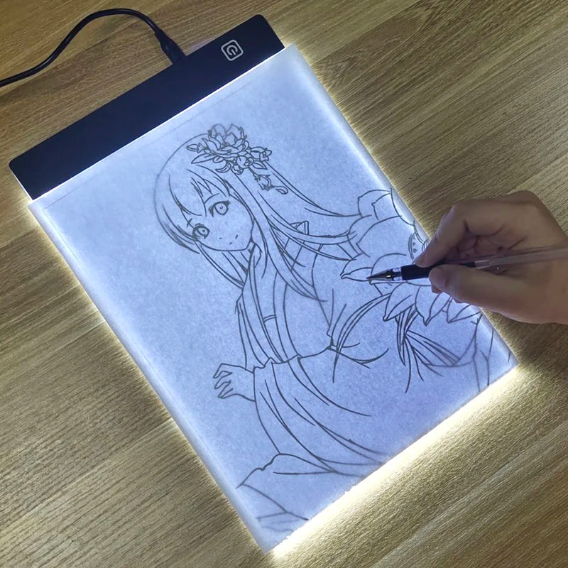 LED Light Tracing Pad for Kids – 3-Level Dimmable Drawing Copy Board