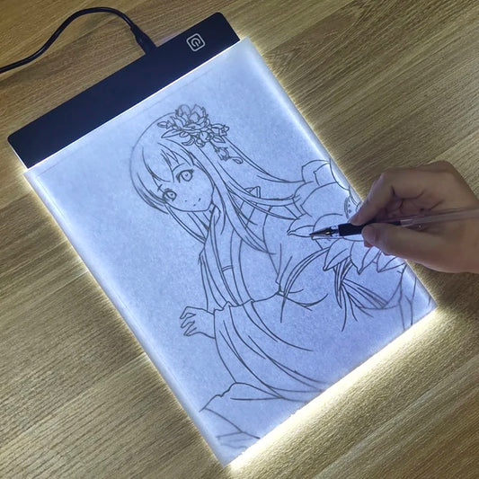LED Light Tracing Pad for Kids – 3-Level Dimmable Drawing Copy Board