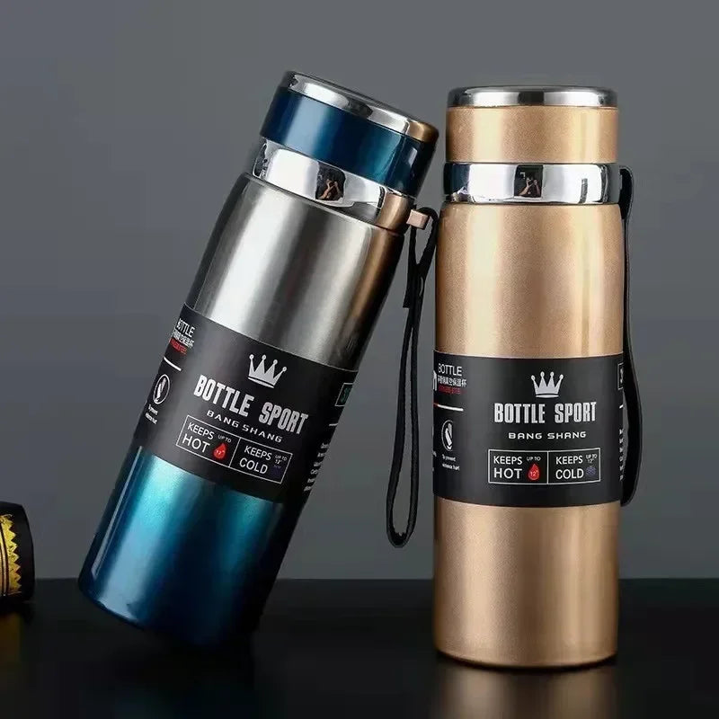 1L Thermal Water Bottle Keep Cold and Hot Water Bottle Thermos for Water Tea Coffee Vacuum Flasks Stainless Steel Thermos Bot