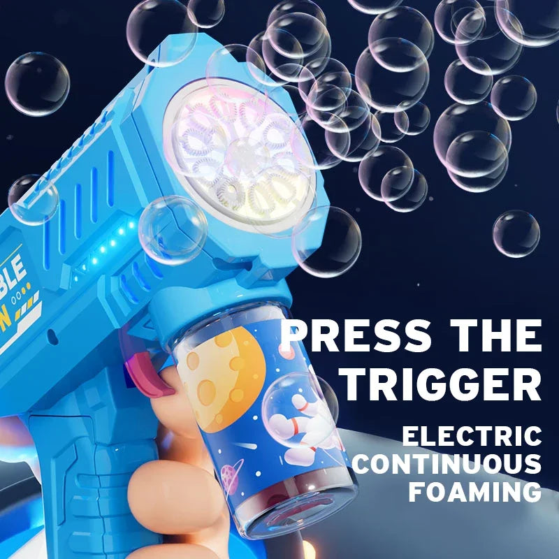 Rocket Bubble Gun – Fully Automatic Bubble Blaster for Kids & Outdoor Play