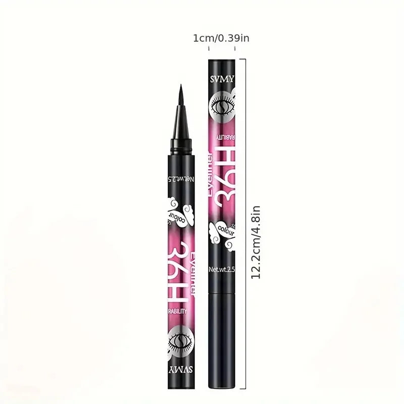 12 PCS Hot Make Up Ultimate Black Liquid Eyeliner Long-lasting Waterproof Eye Liner Pencil Pen Nice Makeup Cosmetic Beauty To