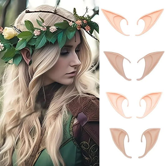 Latex Elf & Fairy Ears – Halloween & Cosplay Costume Prop for Angel, Elf, Fairy & Masquerade Looks (10cm or 12cm)