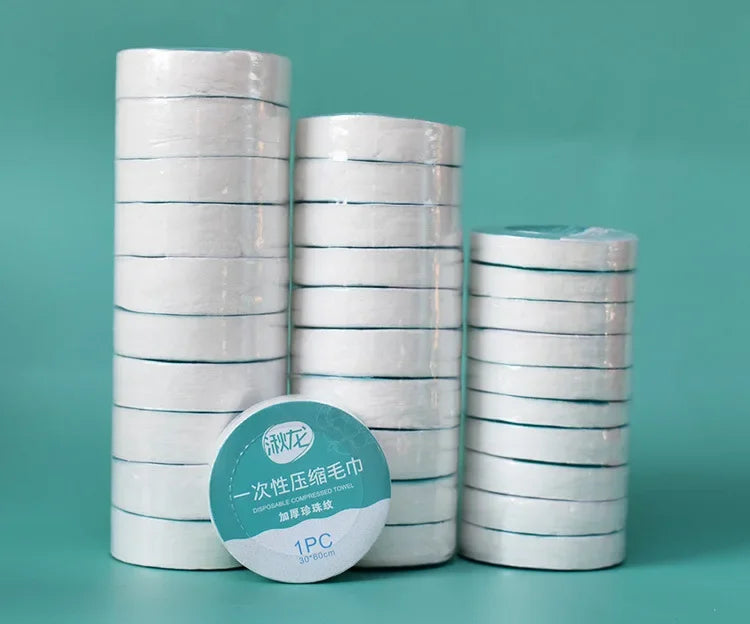 Compressed Disposable Travel Towels - Quick-Dry (10-Pack)