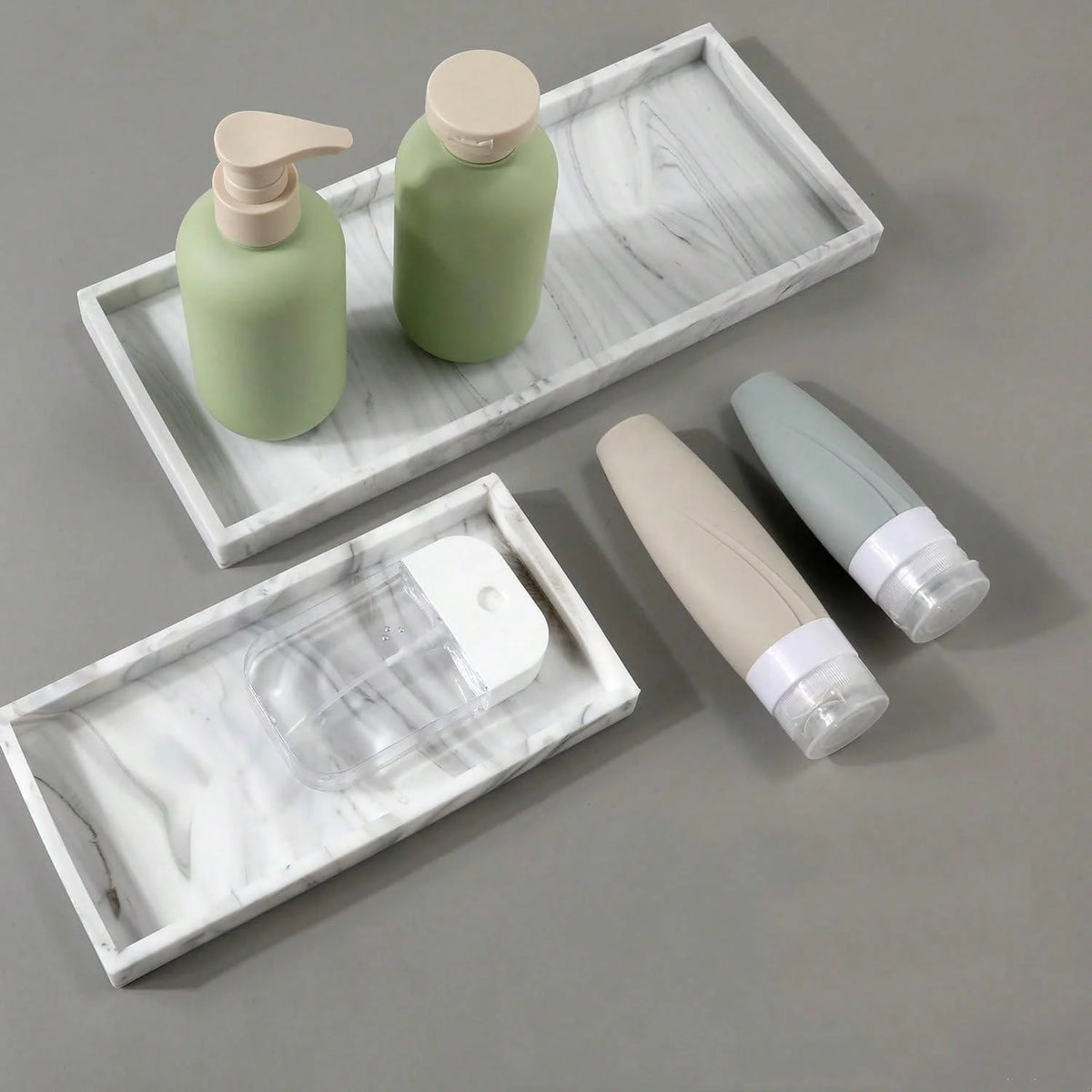 Silicone bath tray displayed on a flat surface.