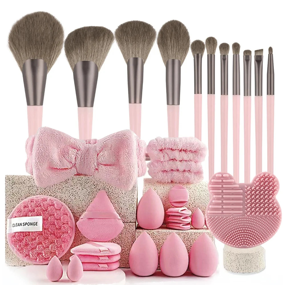 Professional Makeup Brush Set – 13/33 Pc