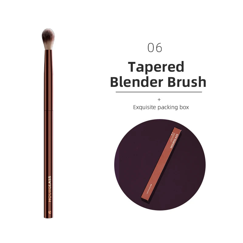 Hourglass Makeup Brush Set – Powder, Foundation, Concealer, Blush, Bronzer & Eyeshadow