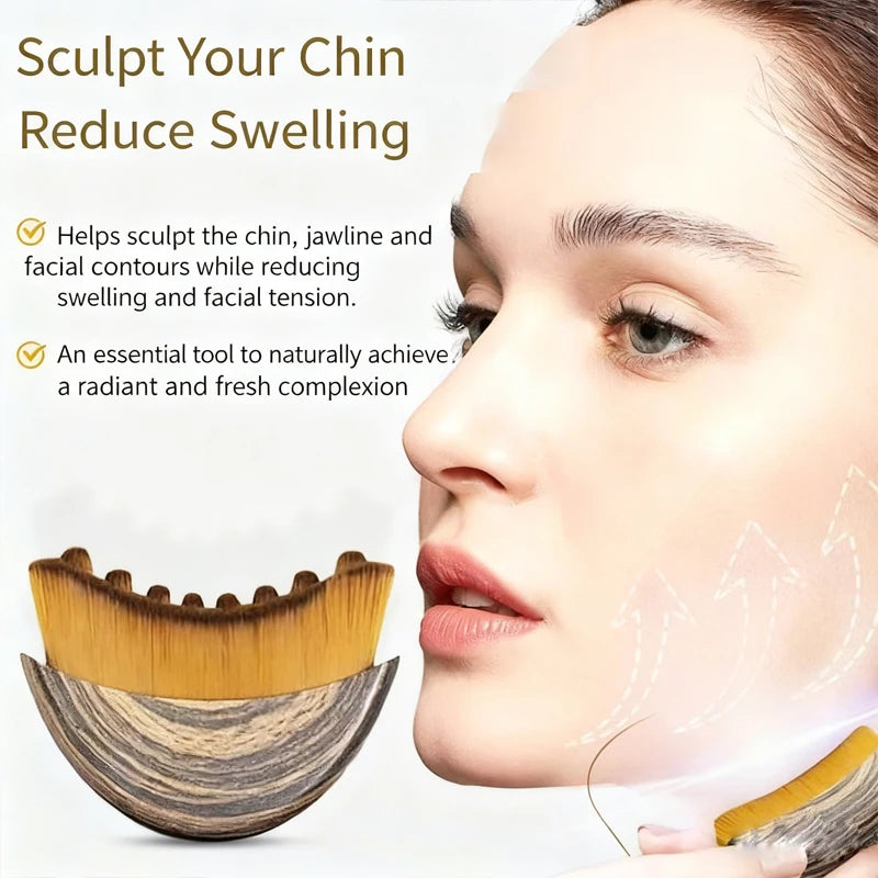 Lymphatic Contour Face Brush – Facial Drainage Massager & Skin Sculpting Tool
