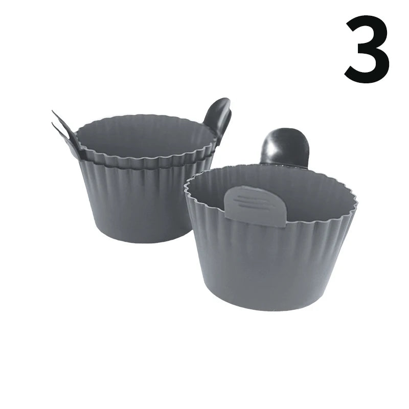 Silicone Egg Cups Set – Non-Stick Boiled Egg Holders