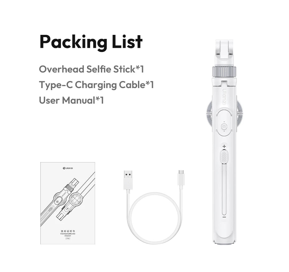 Overhead Phone Tripod with Remote