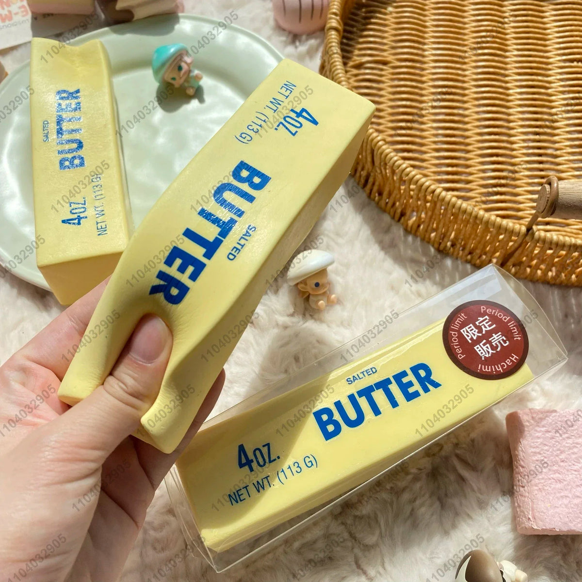 Butter Stick Squishy Toy Slow Rising Squeeze Toy Butter Bar Brick Squishy Fidget Toy Anti Stress Release Hand Relax Gift Toy