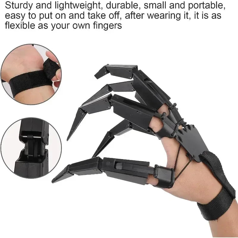 Articulated Skeleton Ghost Claw Finger Extensions – Realistic Horror Halloween Cosplay Prop (Left, Right or Pair, One Size)