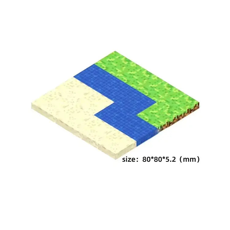Pixel Blocks Base Plates – 6 Styles