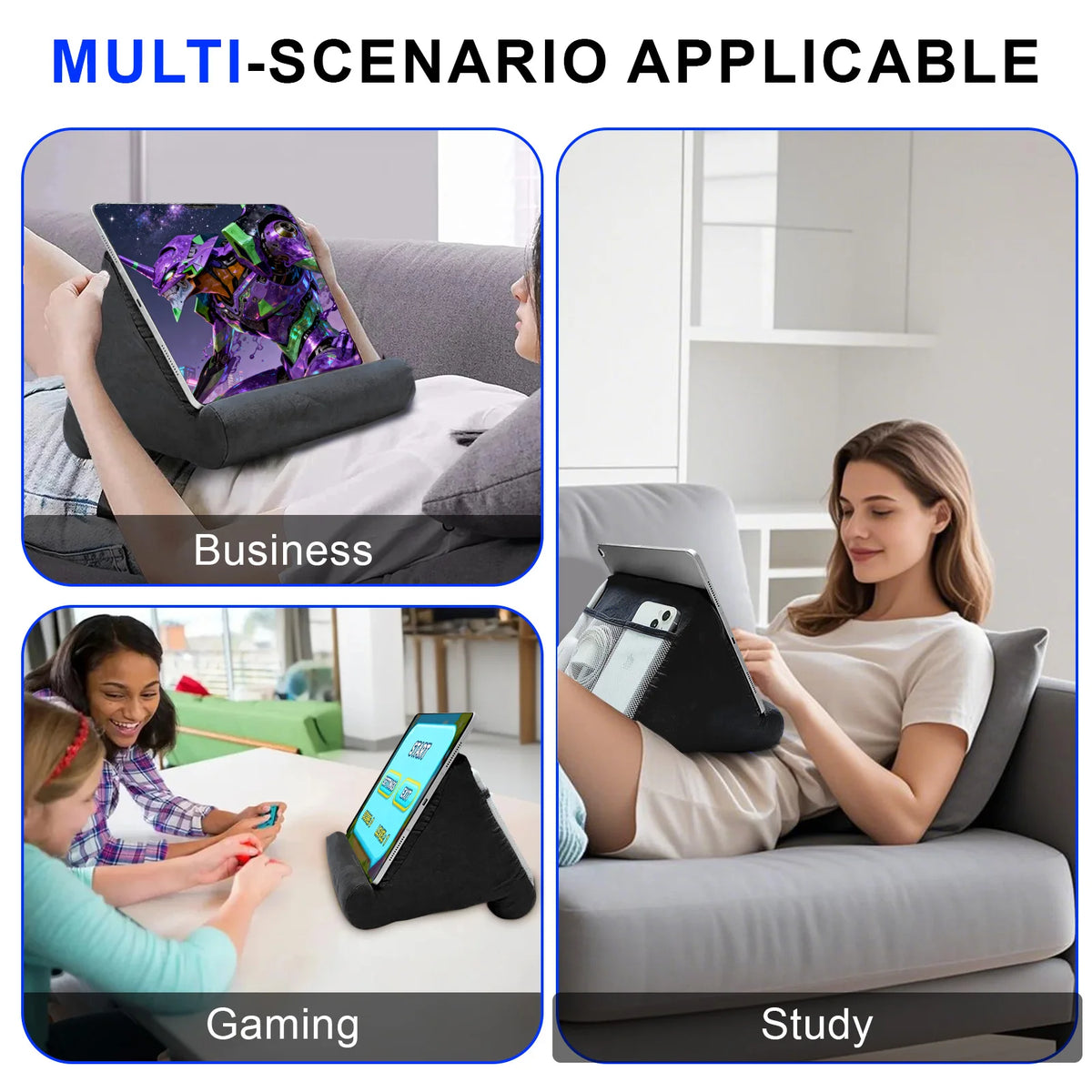 Soft Sponge Pillow Tablet Stand - Multi-Angle Reading Holder