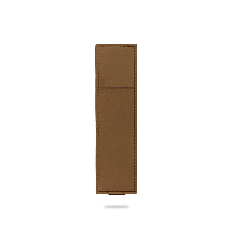PU Leather Pen Case with Elastic Buckle – Slim Portable Pencil Pouch for School, Office & Meetings (Single or Wide Style, 6 Colours)