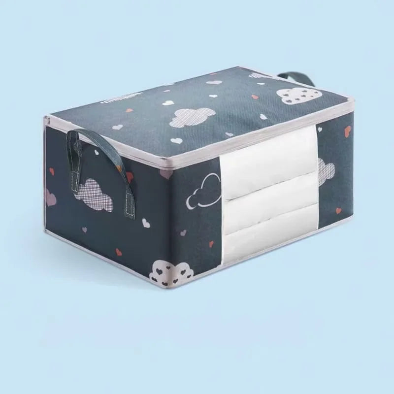 Large Quilt & Clothes Storage Bag – Dustproof Non-Woven Organizer for Home & Moving
