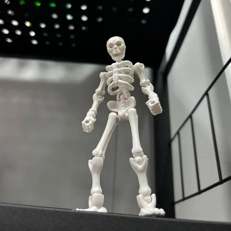 DIY Snap-Together Mini Poseable Skeleton Figurines – Halloween Craft & Haunted House Decor (3 Styles, Ages 14+)