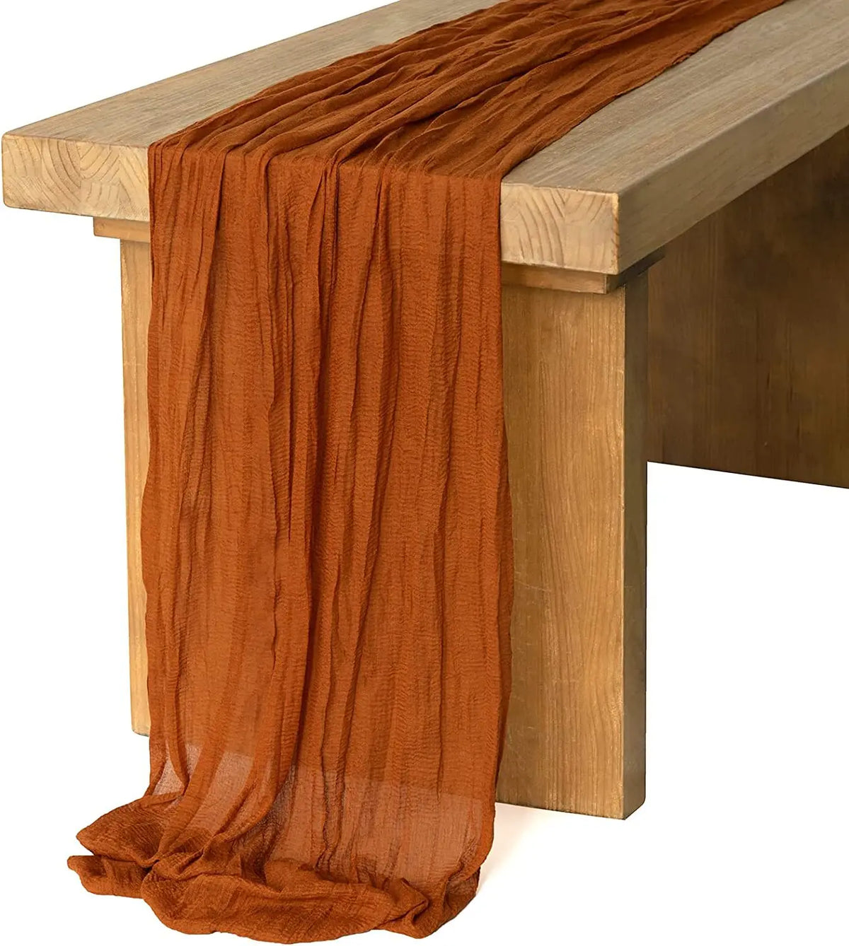 Wrinkle Cheesecloth Table Runner - Wedding & Holiday Decor