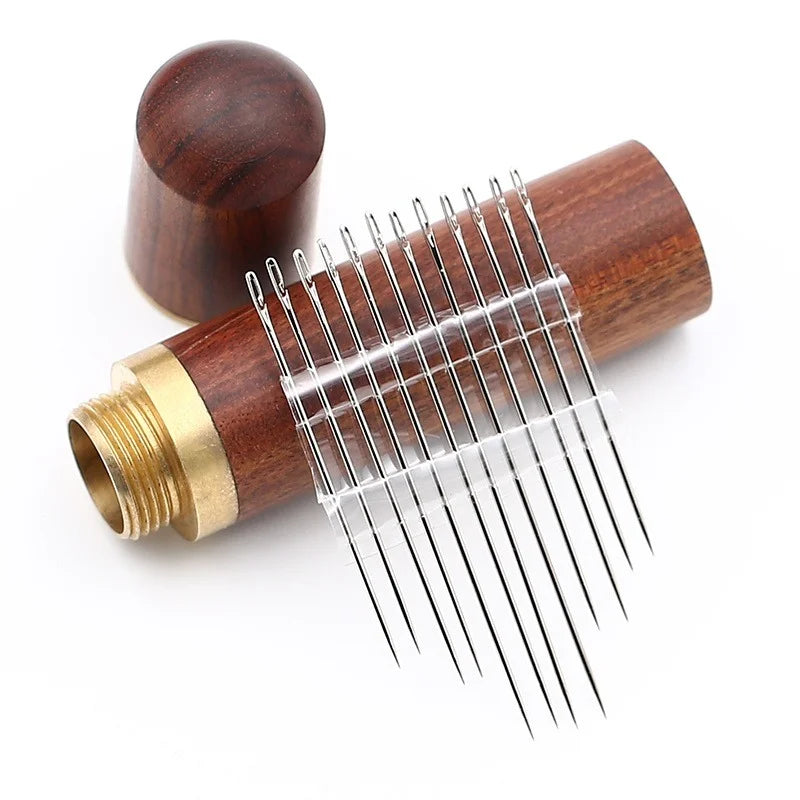 30pcs Self-Threading Sewing Needles — Stainless Steel Easy-Thread Hand Sewing & Embroidery Set