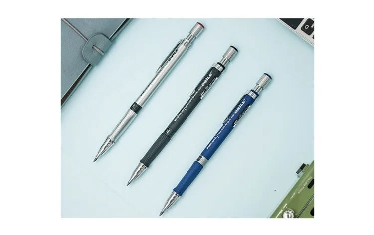 2.0mm Mechanical Pencil Set with 2B Lead Refills – Black & Colour Leads for Writing, Sketching, Drawing & Art (Pencil Sets & Refill Packs)