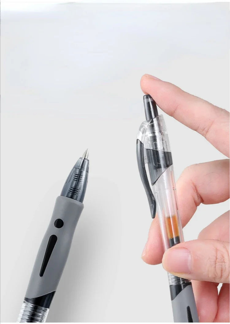 13/30pcs Retractable Gel Pens Set Black/Red/Blue Ink Ballpoint for Writing Refills Office Accessories School Supplies Station