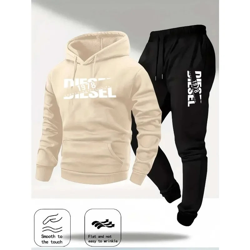 2025 popular autumn and winter new hooded sportswear sportswear fashion hooded sportswear casual sportswear and pants two in 