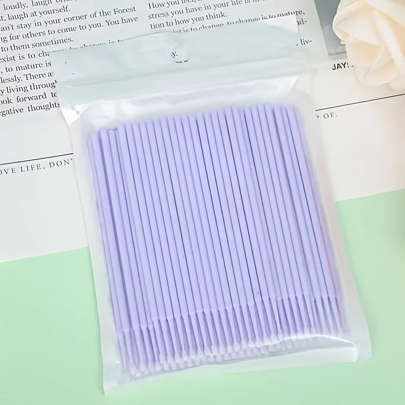 Disposable Micro Cotton Swabs 100-Pack