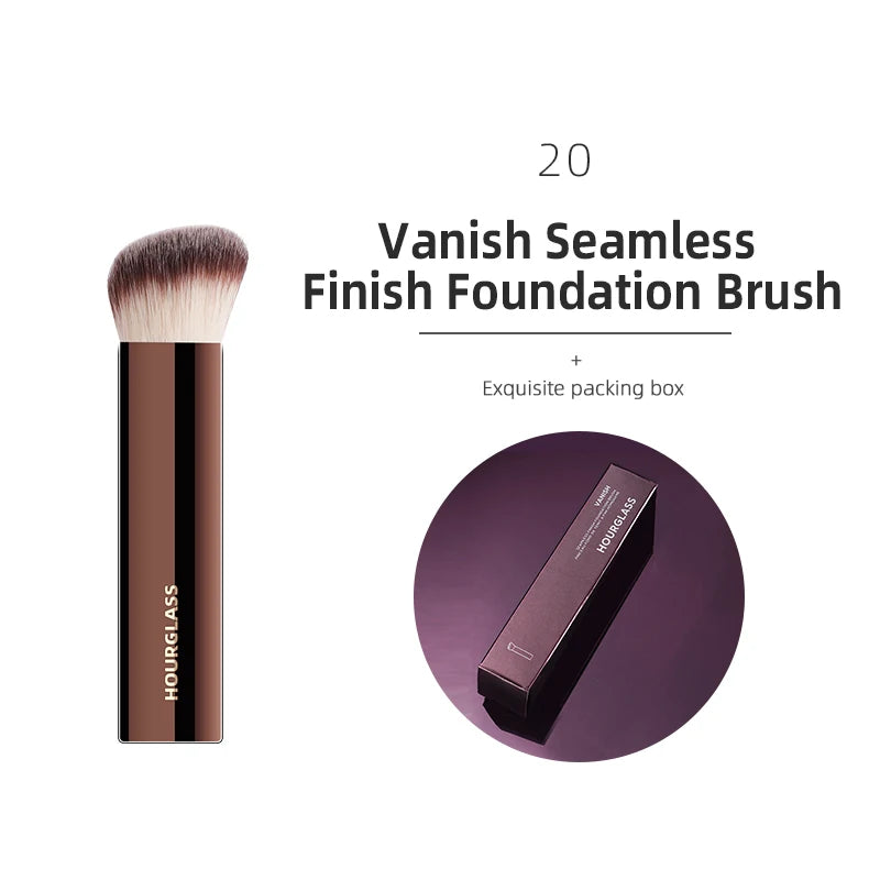 Hourglass Makeup Brush Set – Powder, Foundation, Concealer, Blush, Bronzer & Eyeshadow