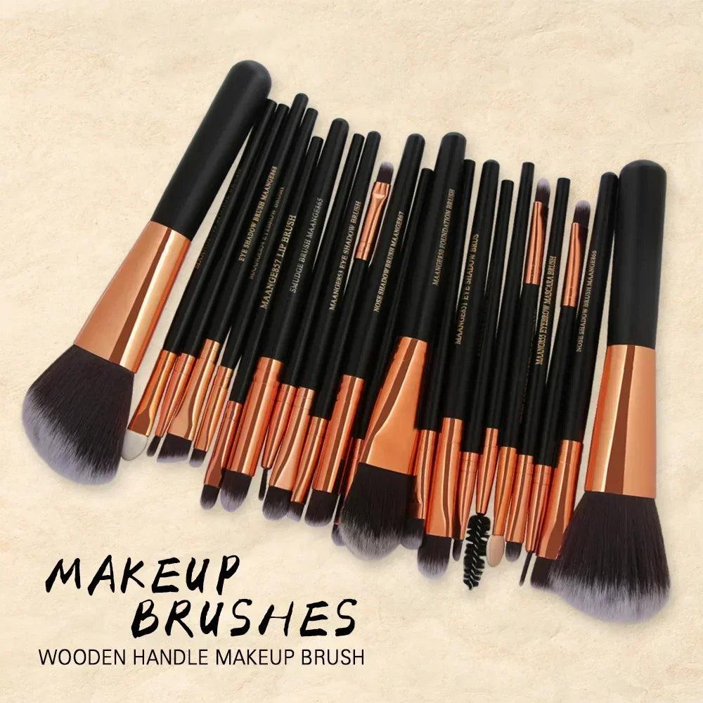 Professional Makeup Brush Set – 3, 13 & 22-Piece Eyeshadow & Face Kits