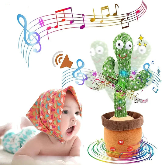 Dancing Cactus Plush Toy – Singing, Talking & Wiggling Desk Buddy