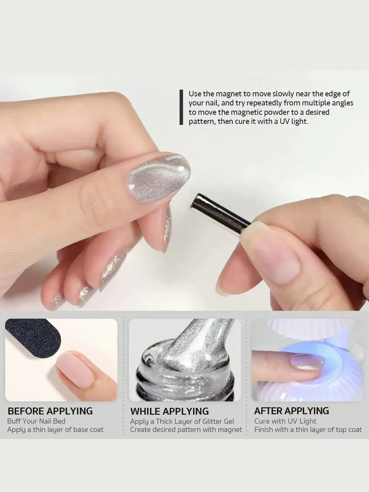 Cat Eye Gel Magnetic Nail Art Pen – 3D Manicure Magnet Stick