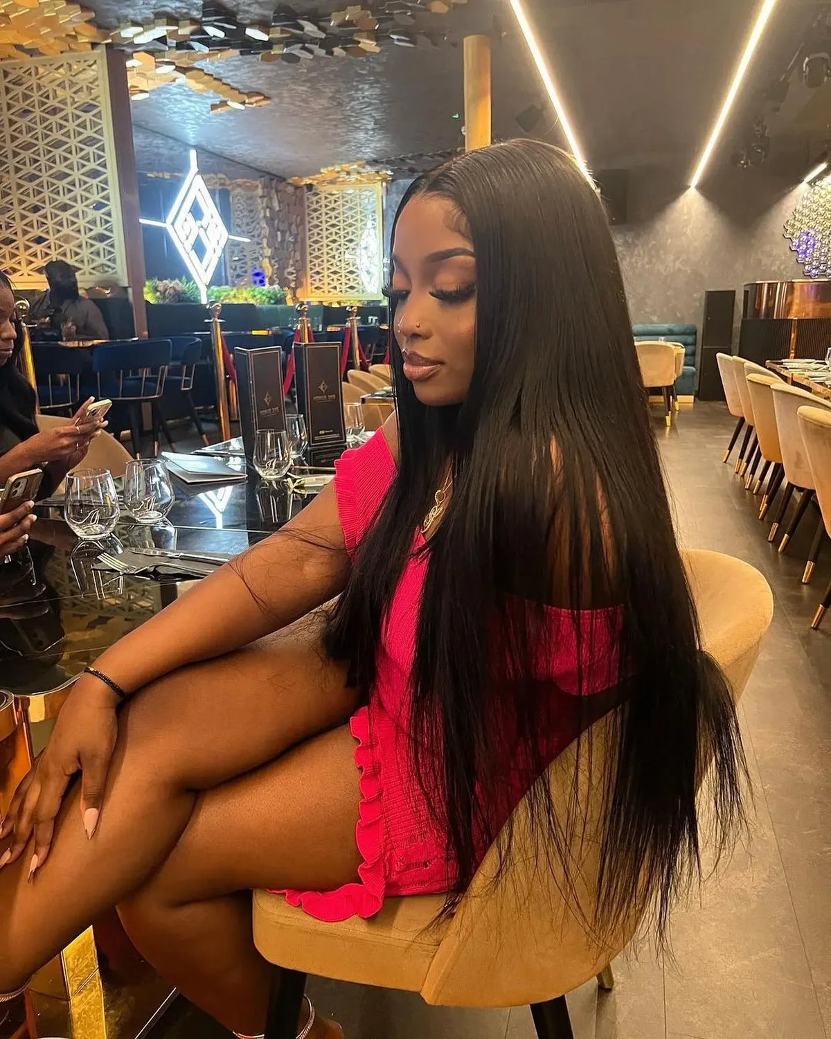 Bone Straight Lace Front Human Hair Wig