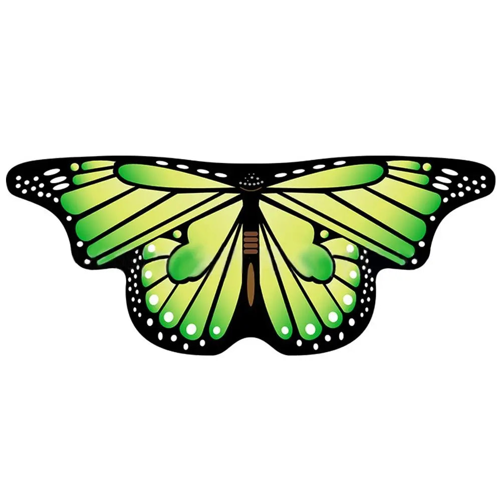 Kids Butterfly & Angel Wings Shawl Cape – Fairy Elf Costume for Halloween, Cosplay, Dance & Stage Performance (Multiple Colors)