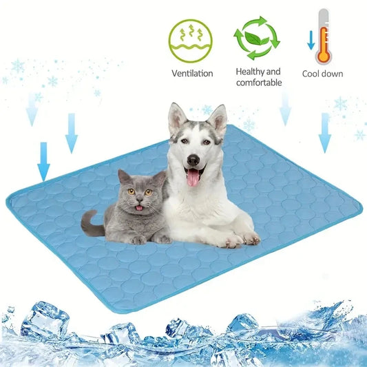 Self-Cooling Pet Mat for Dogs & Cats — Summer Ice Pad Blanket | Small to Extra Large