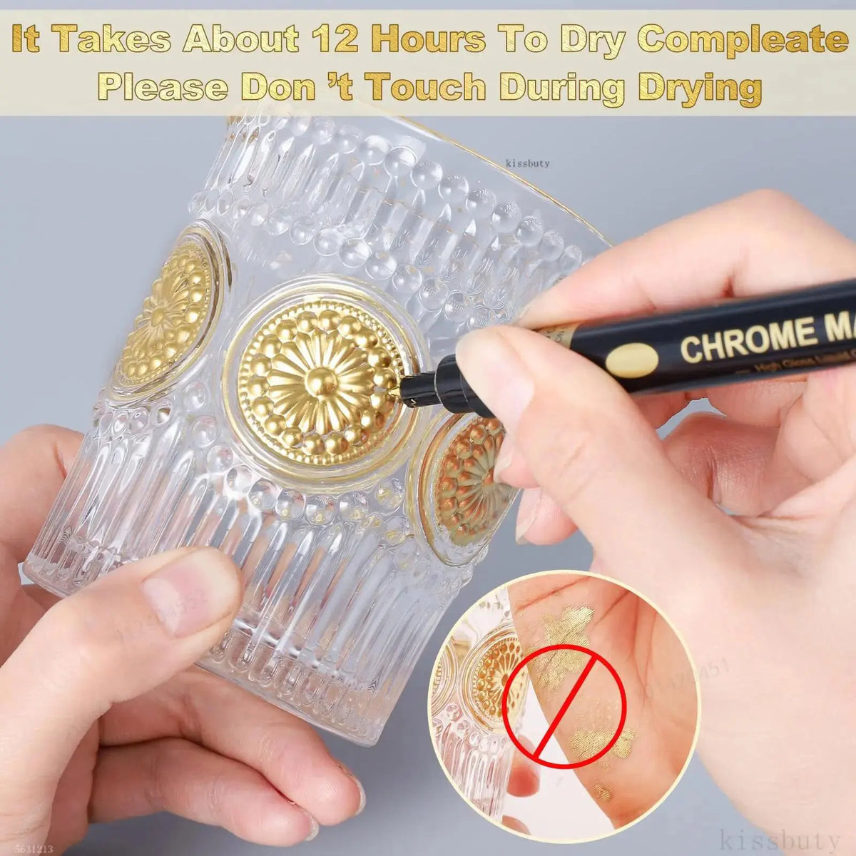 Chrome Mirror Marker Pens – 2mm Reflective Silver & Gold Paint Markers for Car Styling, Art & DIY Crafts (1, 2 or 3-Pack)