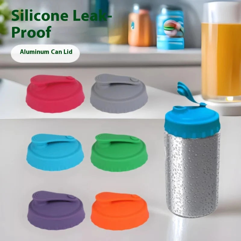 Reusable Silicone Can Lids — Fits Soda, Beer & Standard Cans