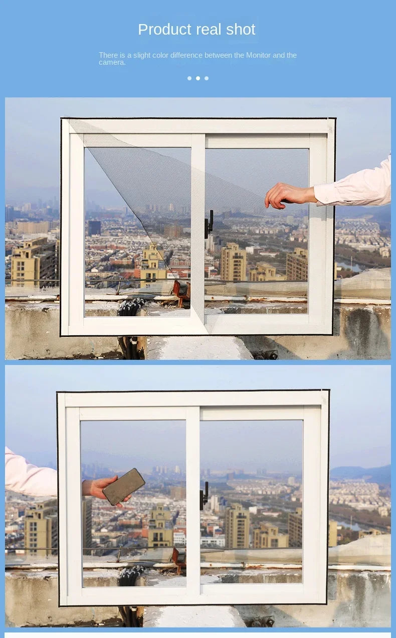 DIY Self-Adhesive Mosquito Net Screen for Windows & Doors