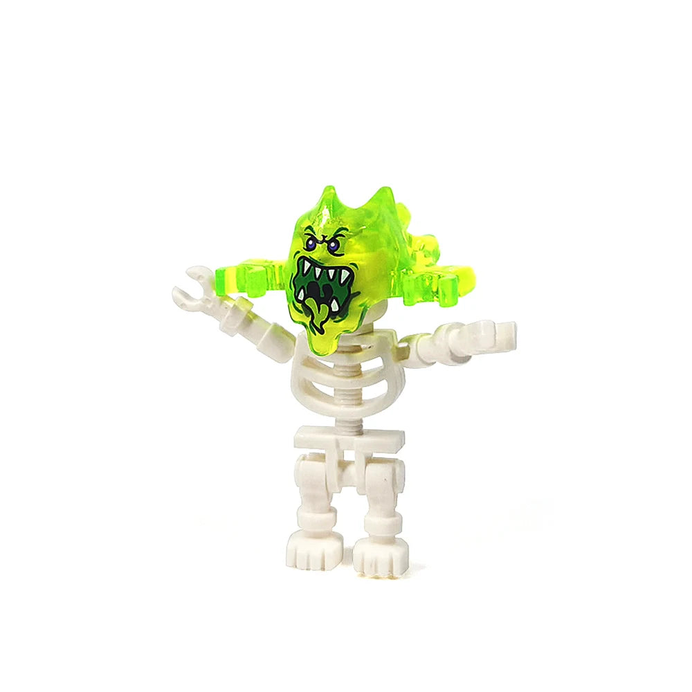 MOC Halloween Skeleton Army Mini Figure Building Blocks – DIY Toy Character & Ornament