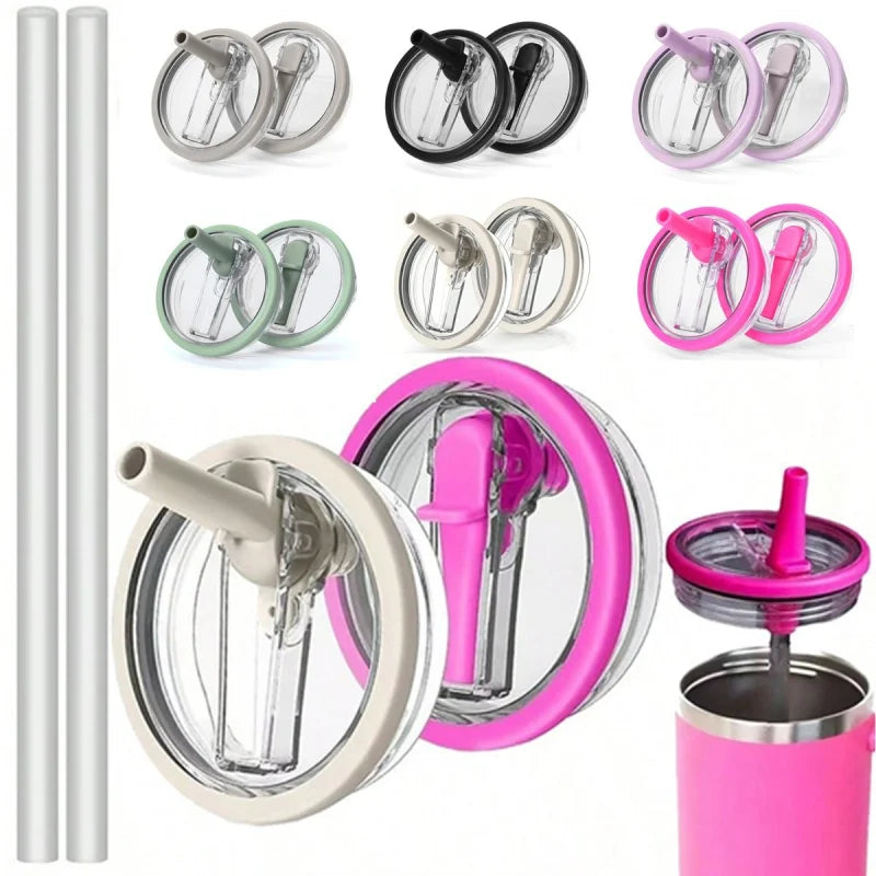 Replacement Lid & Straw Set for Stanley Quencher Tumbler