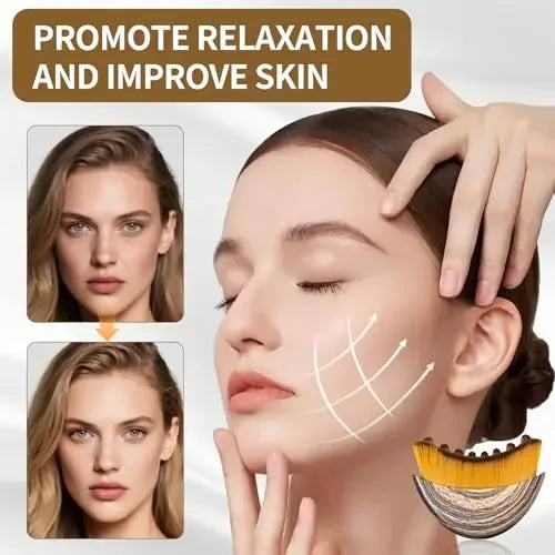 Lymphatic Contour Face Brush – Facial Drainage Massager & Skin Sculpting Tool