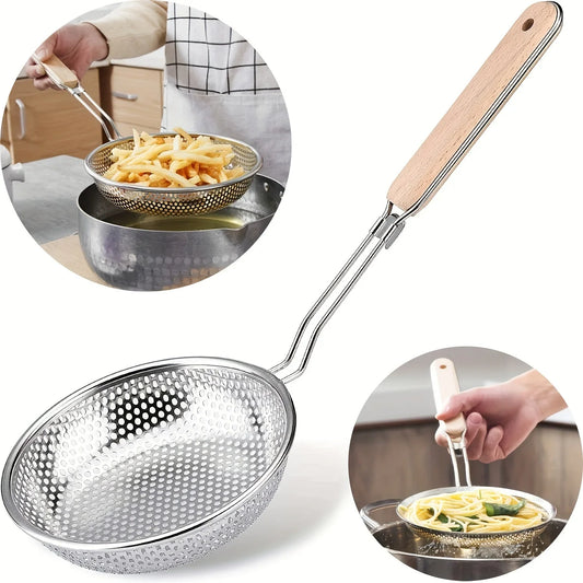 Stainless Steel Egg Beater & Skimmer Spoon Set