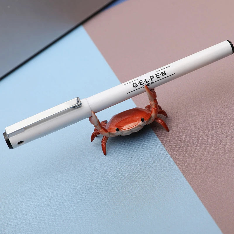 Crab-Shaped Desktop Pen Holder – Cute Novelty Stationery Organiser for Desk, Kids, School & Office (Green, Purple, Red or Blu