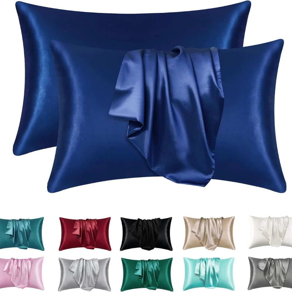 Satin Silk Pillowcase 2-Pack – Soft