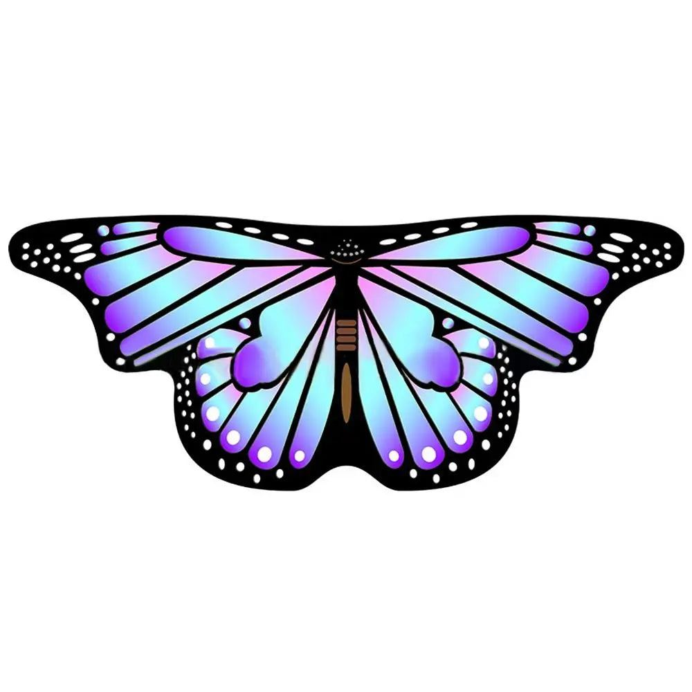 Kids Butterfly & Angel Wings Shawl Cape – Fairy Elf Costume for Halloween, Cosplay, Dance & Stage Performance (Multiple Colors)