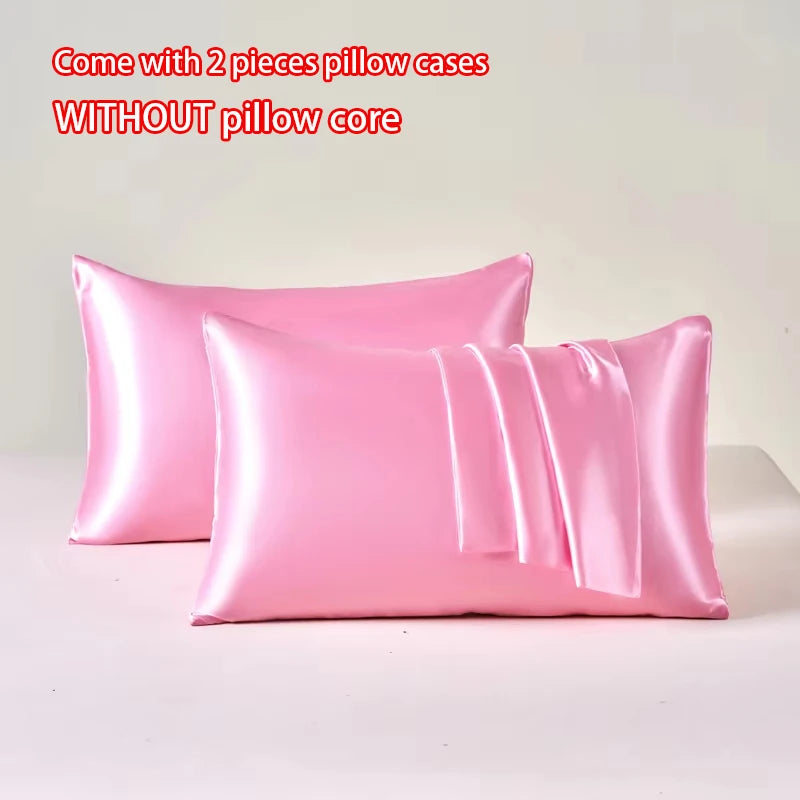 Cooling Satin Pillowcase Set - Smooth & Breathable (2-Pack)